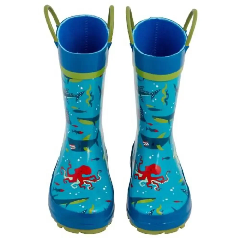 Stephen Joseph Shark Rain‎ Boots Size 8 Toddler NEW